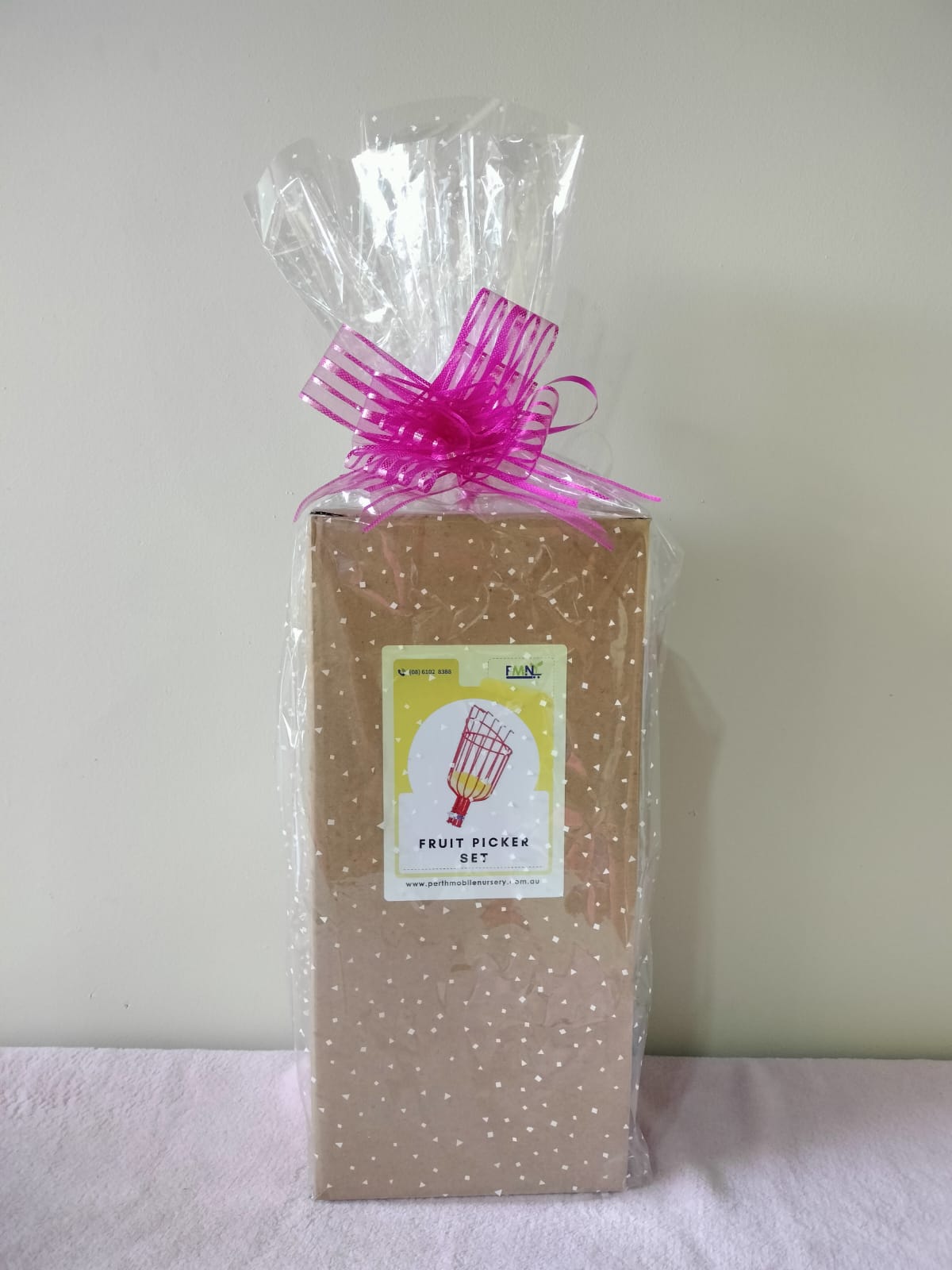 Fruit Picker Basket with Stainless Steel Stick