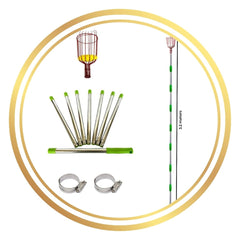 Fruit Picker Basket with Stainless Steel Stick